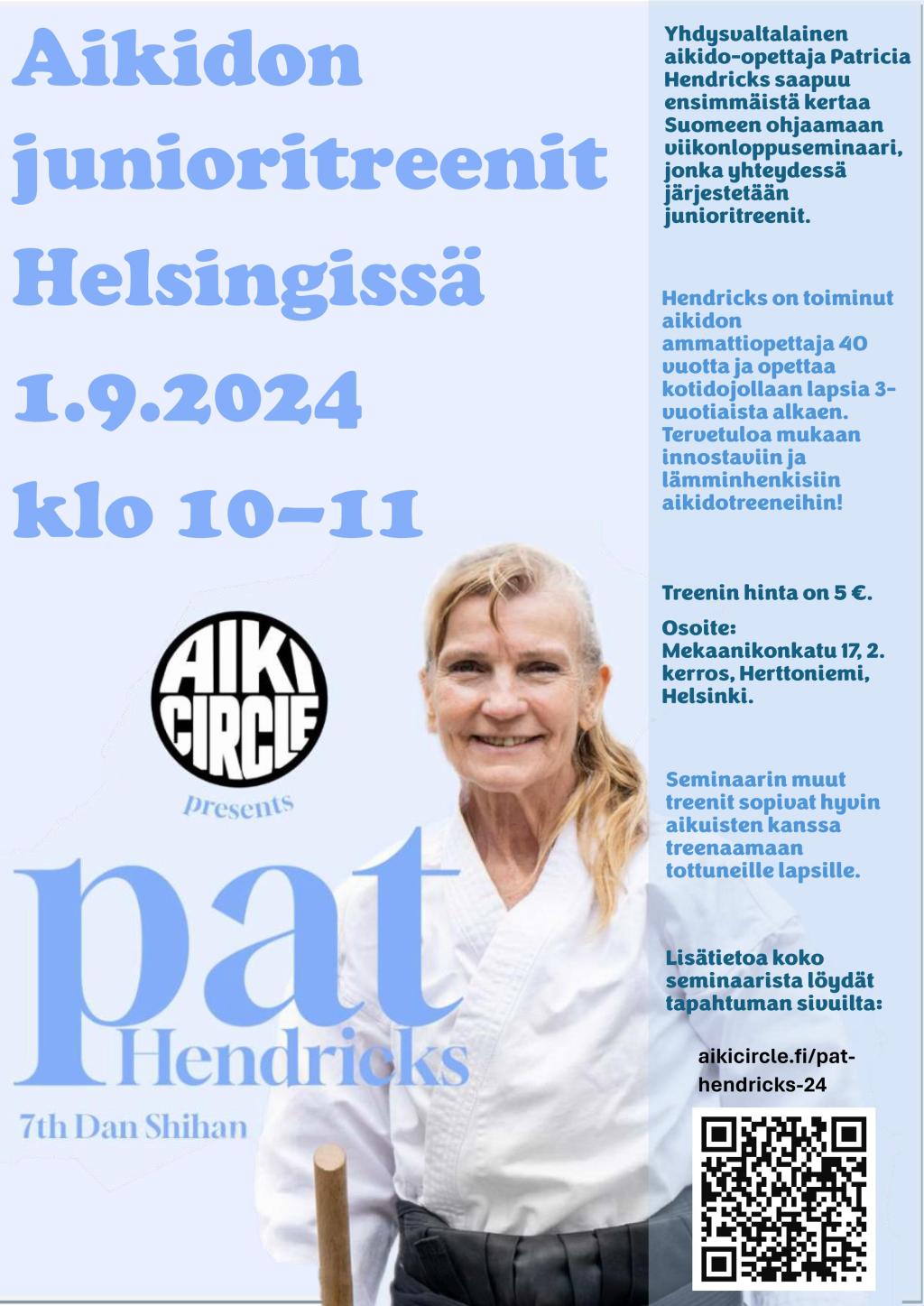 Aikidon junioritreenit Helsingissä&nbsp;1.9.2024