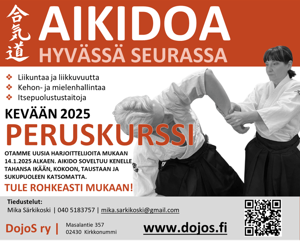 Kevään 2025 peruskurssi alkaa 14.1. klo&nbsp;18:00